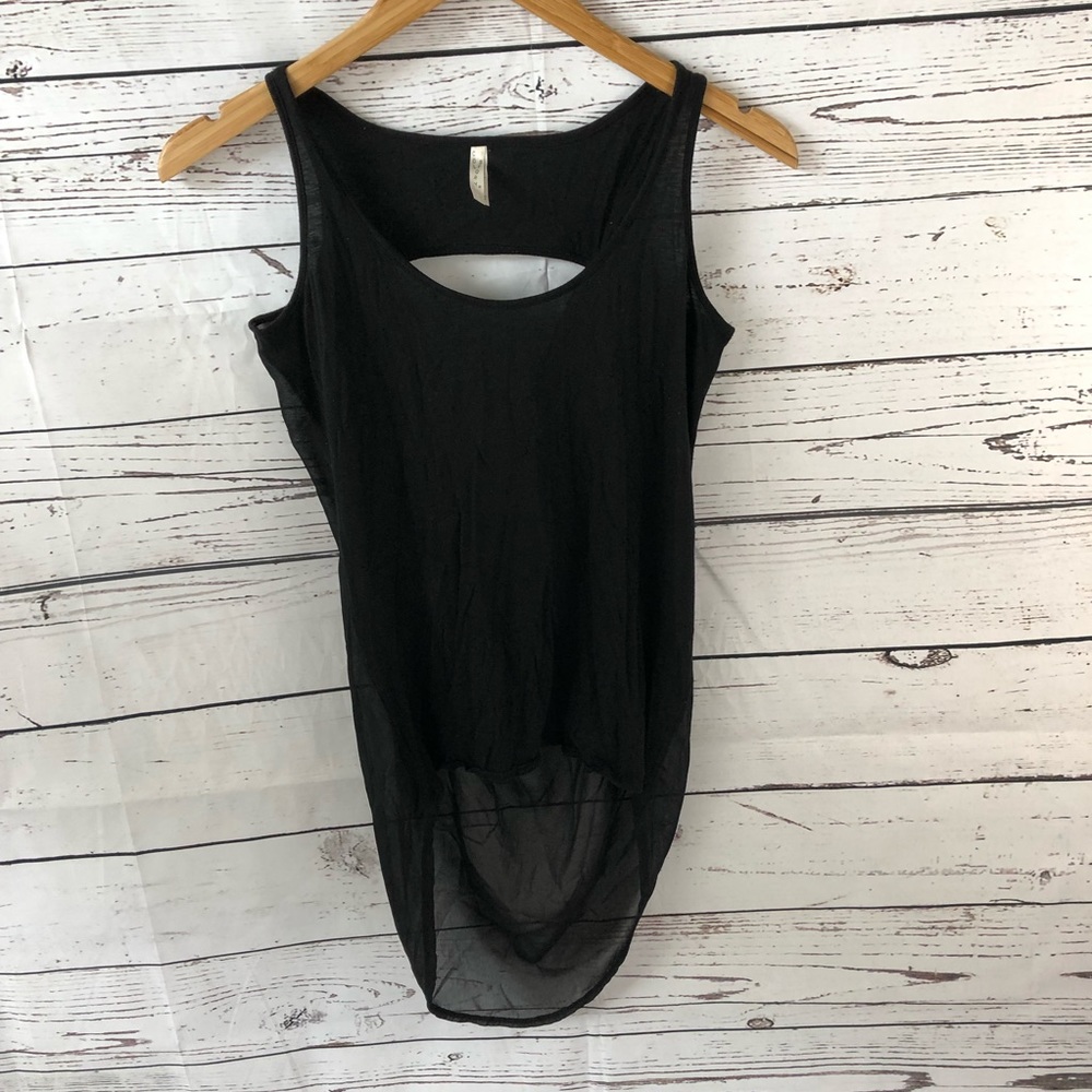 Color Story Black Tank Top Juniors Small